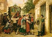 Gustave Brion Wedding Procession oil painting